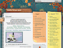 Tablet Screenshot of healthyrecipesquick.com